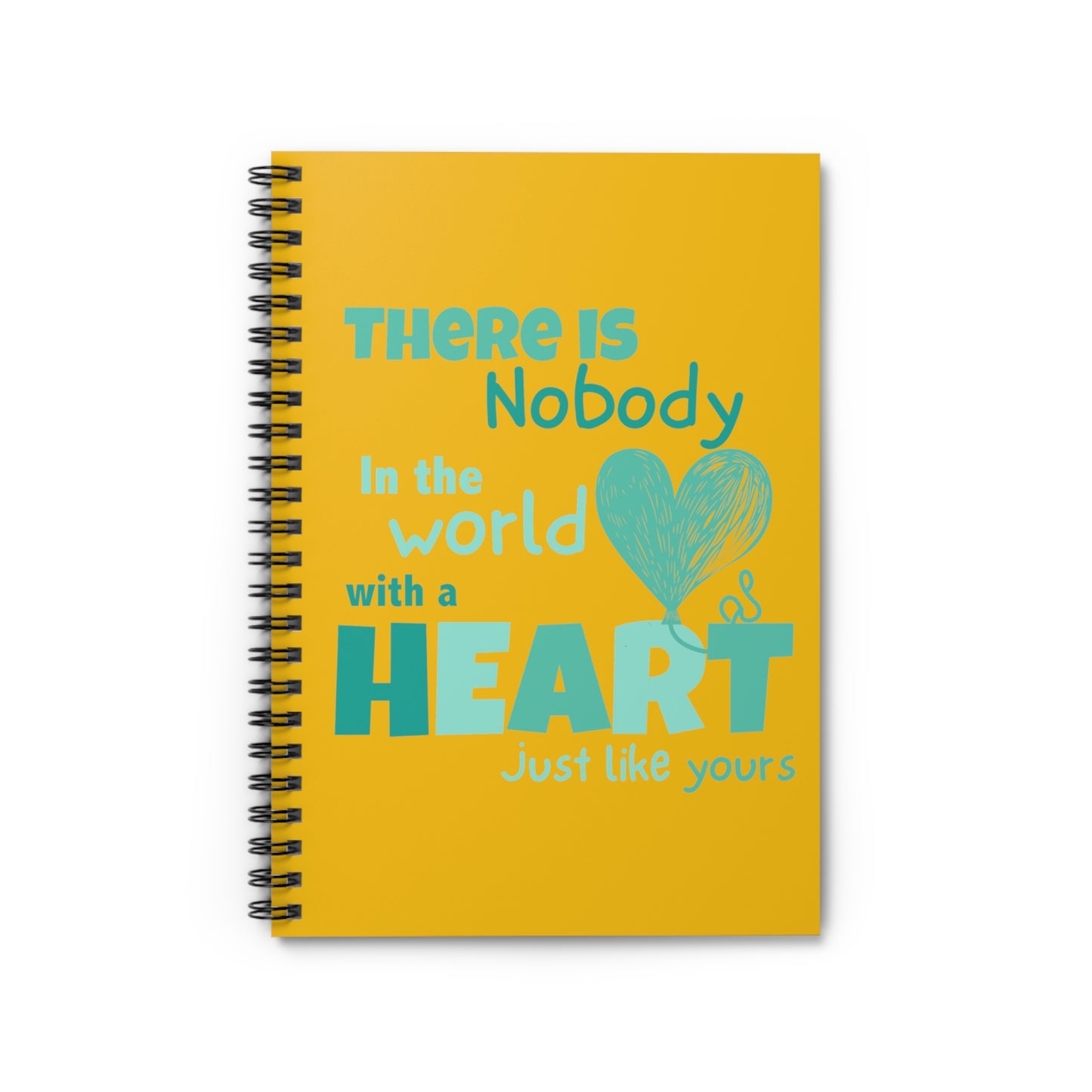 Big Heart Notebook - Ruled Line: Yellow