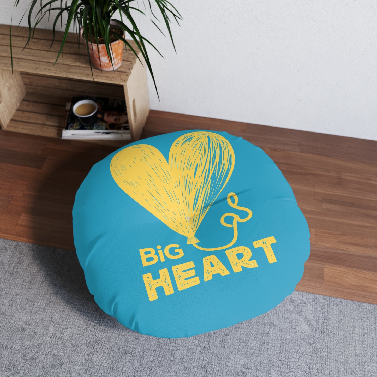 Big Heart Floor Pillow, Round