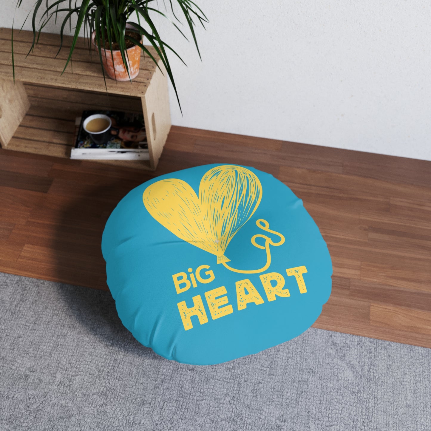 Big Heart Floor Pillow, Round