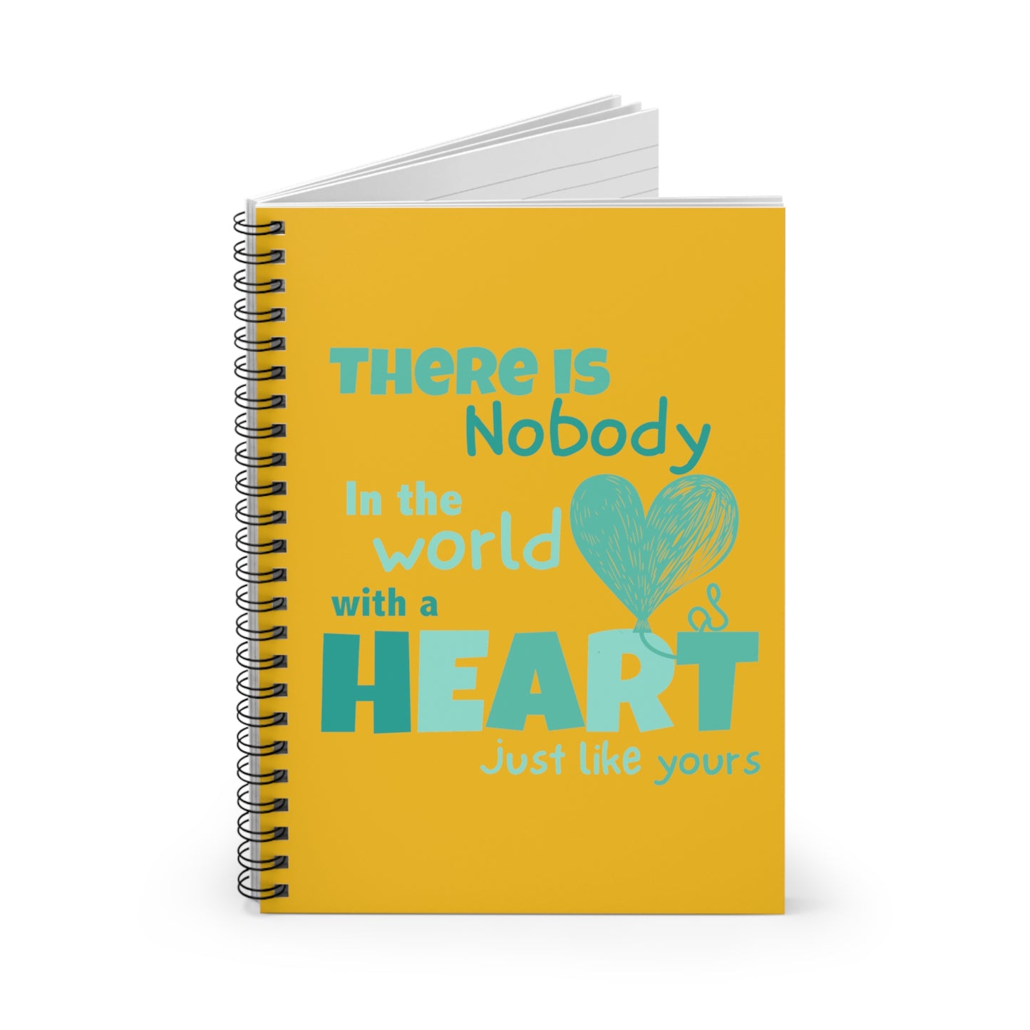 Big Heart Notebook - Ruled Line: Yellow